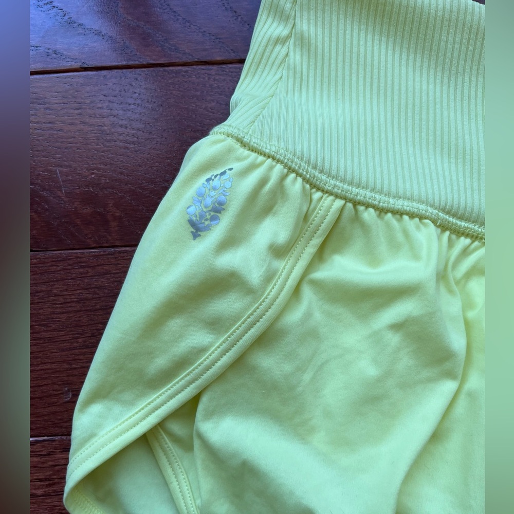 Free people yellow shorts